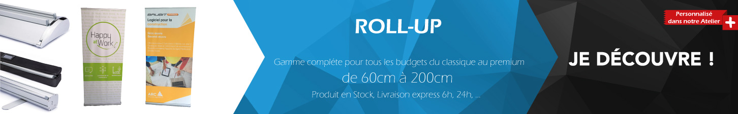 Impression roll-up personnalisé express